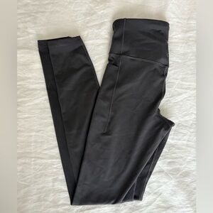 GapFit Grey/Black Athletic Leggings in Small Tall
